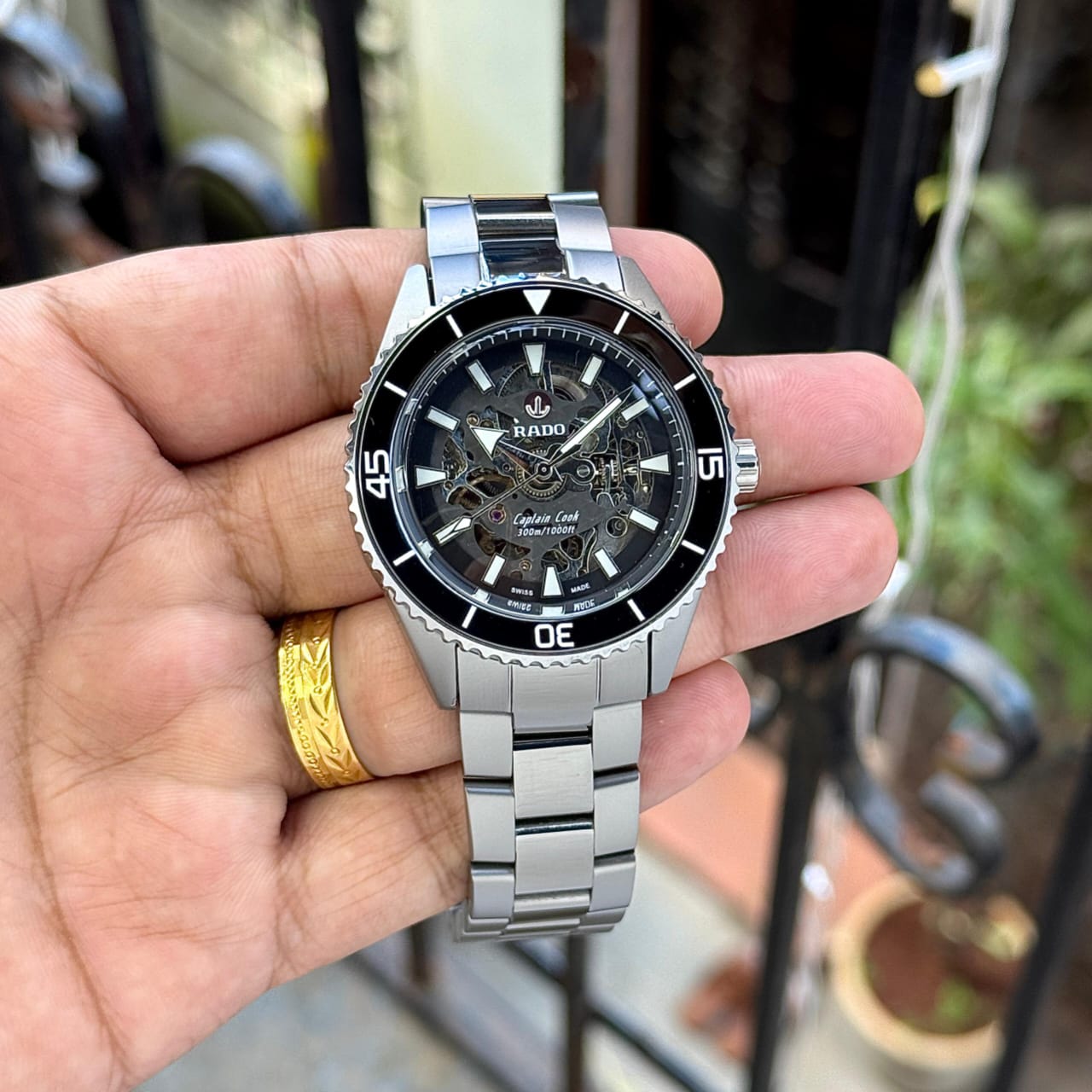 Rado Black & Silver Luxury Analog Watch