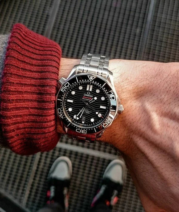 Omegaa Seamaster Aqua Terra Silver-Black