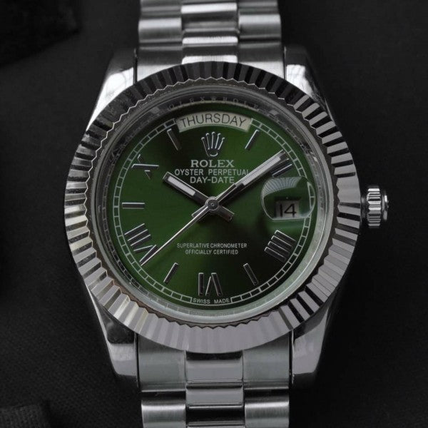 RLX Date-just Green premium watch