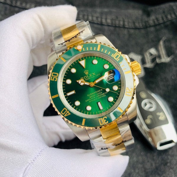 RLX GMT 2 Watch (King Ko*Li Using it ) Green Golden Silver