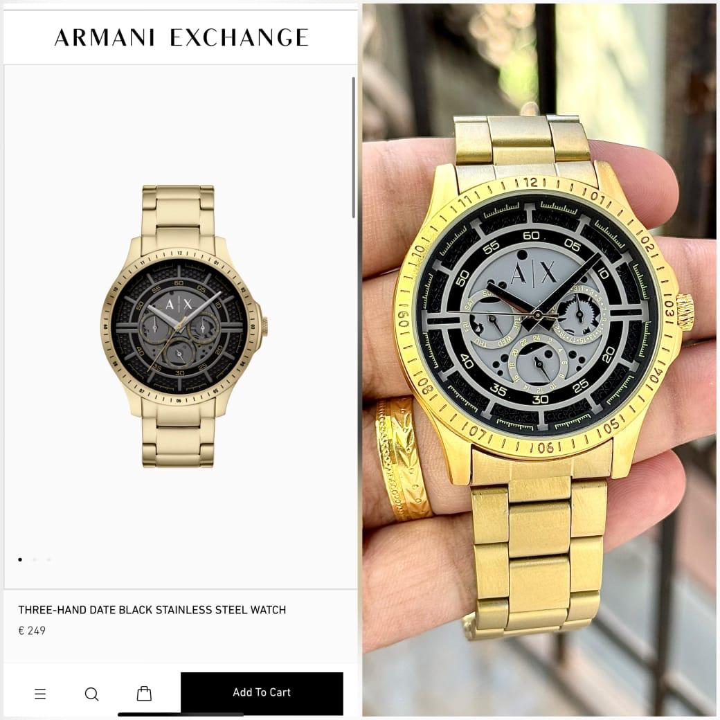 Armni chain watch